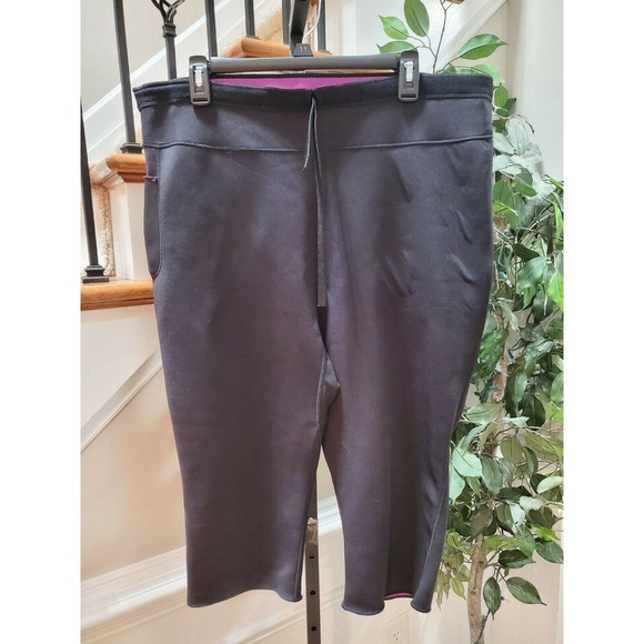 Brick Built Women's Black Polyester Mid Rise Athletic Comfort Waist Pants - Picture 1 of 11